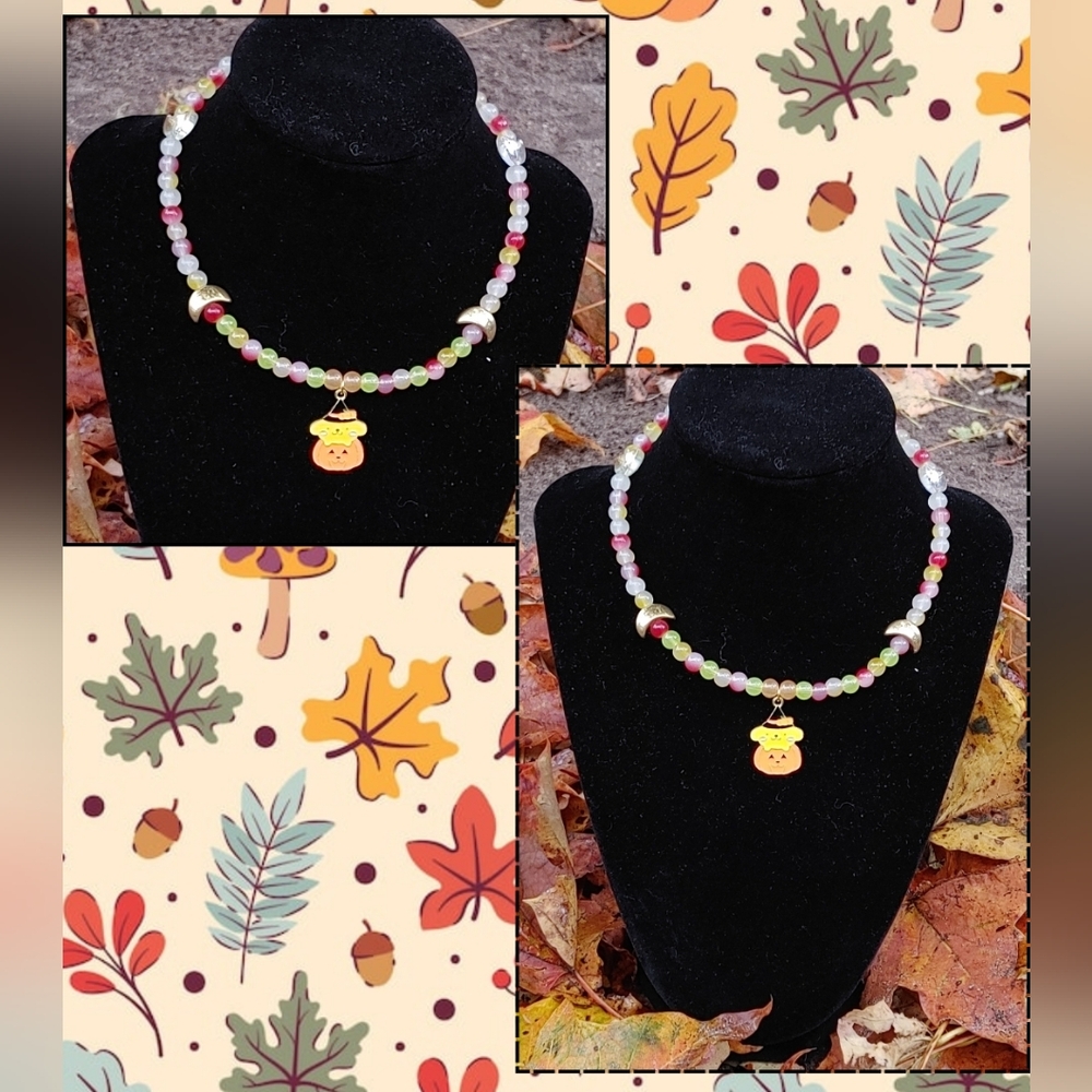 Pompompurin Sanrio Characters Halloween Beaded Choker